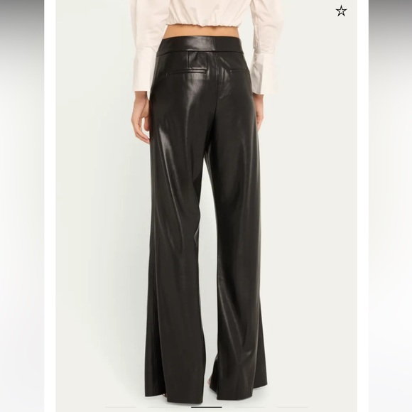 Alice & Olivia Faux leather pant - Picture 3 of 5